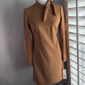 NWT women’s Calvin Klein size 4 Camel Long Sleeve Dress